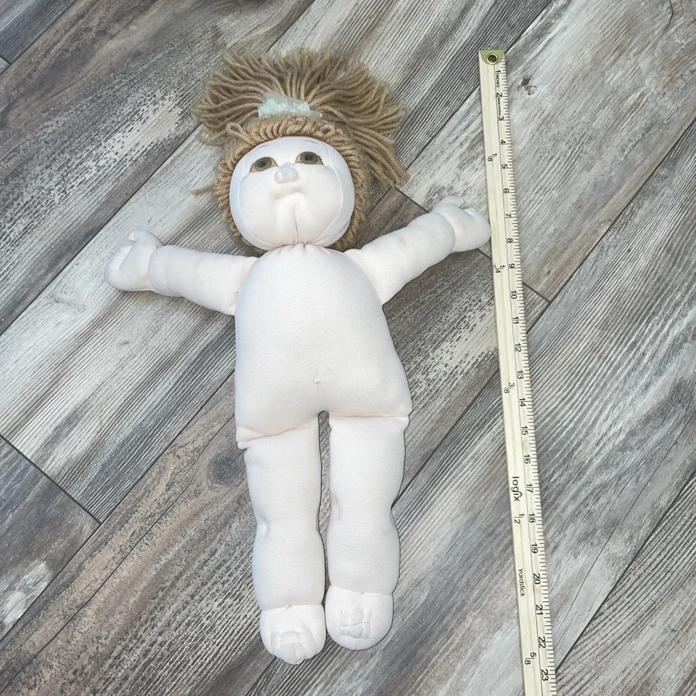 vintage Handmade Soft Sculpture‎ Caucasian Cabbage Patch Doll
